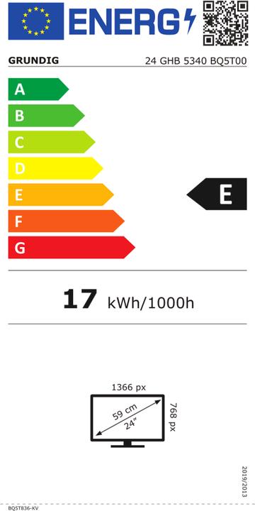 Energy Label Grundig Grun LED TV HD (24", LED, HD ready)