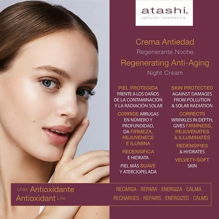 Produktbild Atashi CELLULAR ANTIOXIDANT SKIN DEFENSE crema antiedad regenerante 50 ml (50 ml, Nachtcreme)