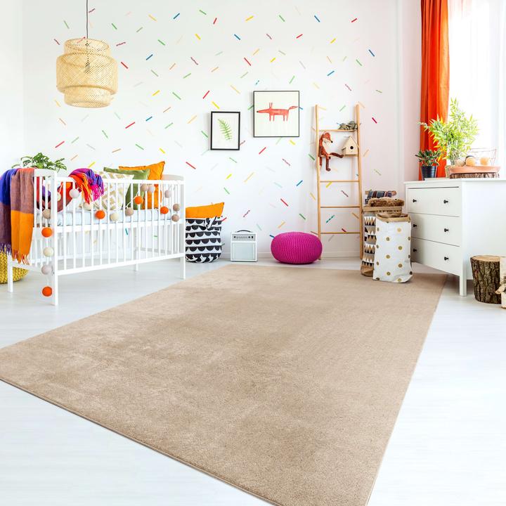 Produktbild TT Home Wohnzimmer Kurzflor Einfarbig Modernes Design Waschbar (200 x 140 cm)