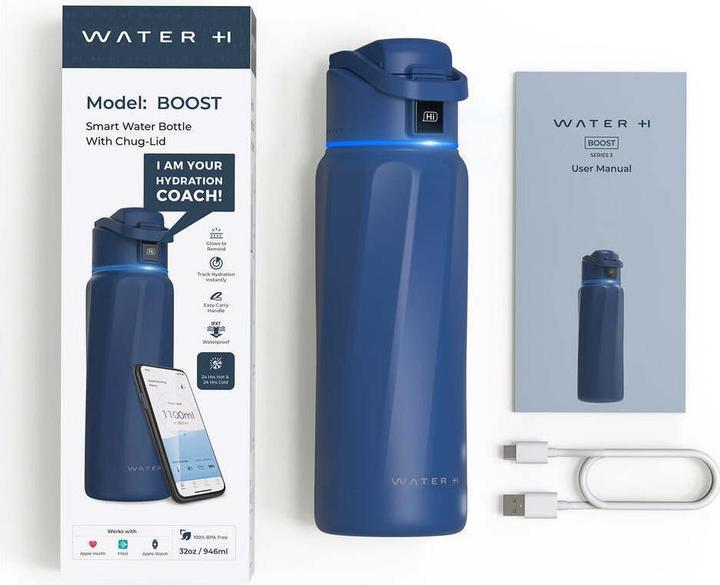 Produktbild WaterH BOOST Chug Lid - Magnetite Blue (32oz./946ml) (0.95 l)