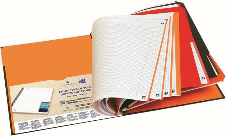 Image du produit Oxford Cahier de notes du collège Cahier de notes (A4+, Quadrillé, Couverture rigide)