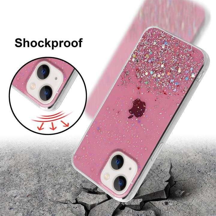 Actual product image Cadorabo TPU cover sparkling glitter (Apple iPhone 13 mini)
