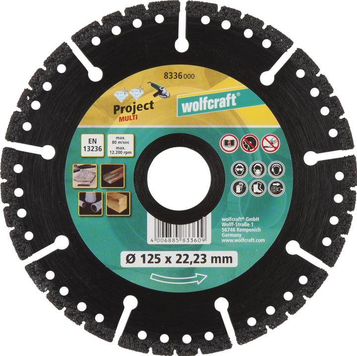Produktbild wolfcraft wolfcraft 1 Diamant-Trennsch. Pro Multi ø125mm