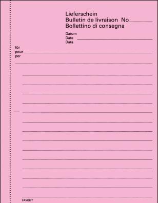 Produktbild Favorit Durchschreibebuch Lieferscheine mit Selbstdurchschreibepapier (100x)