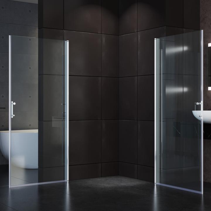 SONNI Duschkabine duschwand 185 cm 86x86x185cm (86 cm, 86 cm, 185 cm)