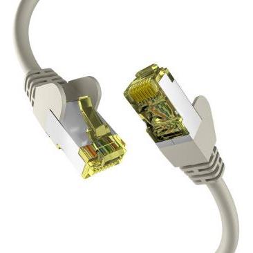 M-Cab Cat6a Grey 1m Patch Cord (S/FTP, CAT6a, 1 m), Netzwerkkabel