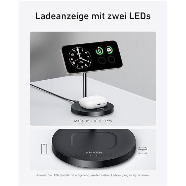 Image du produit Anker MagGo Wireless Charger (2-in-1 Stand) (15 W)