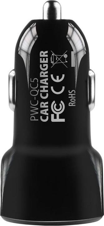 Produktbild Axagon PWC-QC5 - Auto - Zigarettenanzünder - 12 V - Schwarz