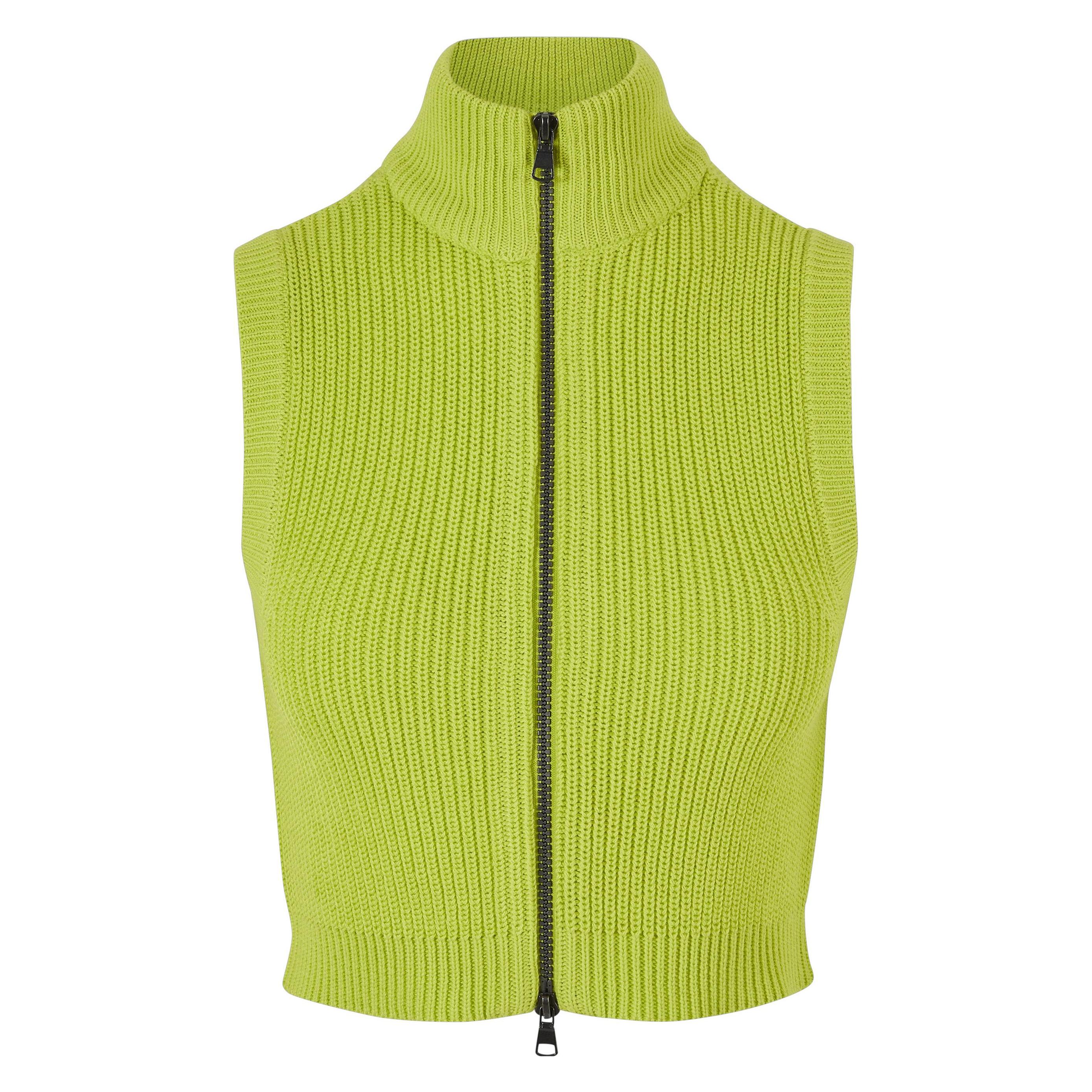 Urban Classics, Damen, Westen, Ladies Short Knit Vest, Gelb, (S)