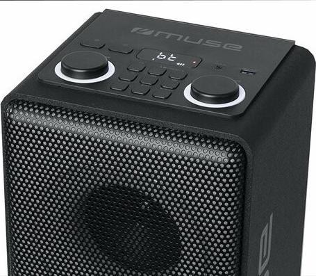 Actual product image Muse M1808DJ portable speaker Black