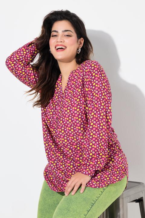 Immagine prodotto Angel of Style Bluse, Minimal Blumendruck, Langarm (48)