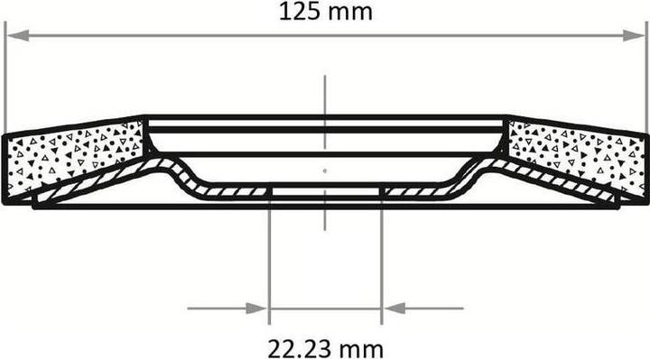 Actual product image Lukas Flap disc V4 MASTER universal Ø 125 mm zirconium aluminium oxide grain 40 angled (40)