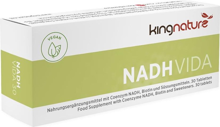 Image du produit Kingnature NADH Vida comprimé 20 mg (30 pièce(s), Cachets, 21 g)