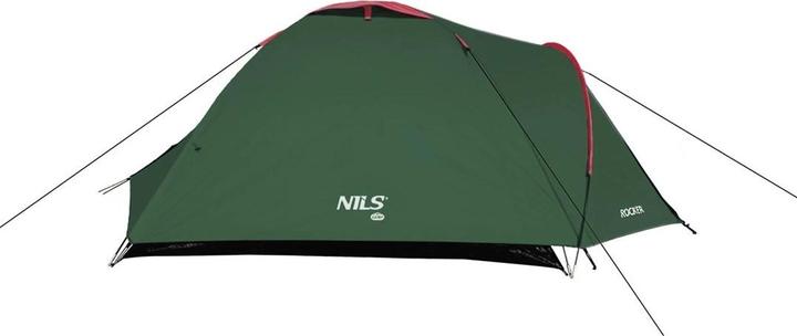 Produktbild Nils Nc6013 Grüner Und Roter Rocker Camp Campingzelt (Kuppelzelt, 4.20 kg, 3 Personen)