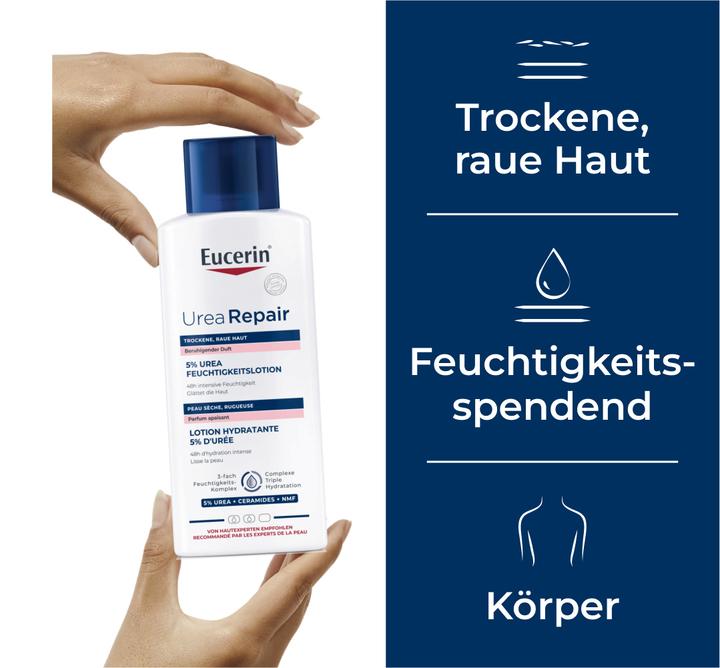 Actual product image Eucerin Urea Repair 5% urea moisturising lotion with soothing fragrance (Body cream, 250 ml)