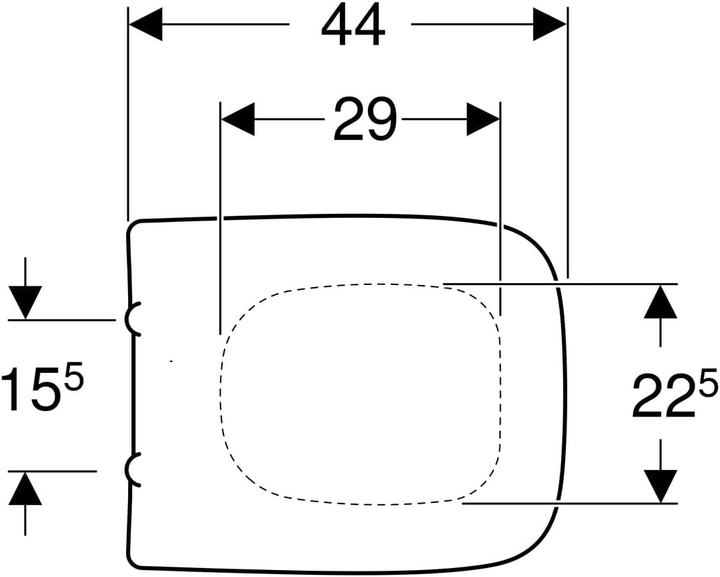 Image du produit Geberit Keramag / Siège de WC Renova Plan blanc 572110