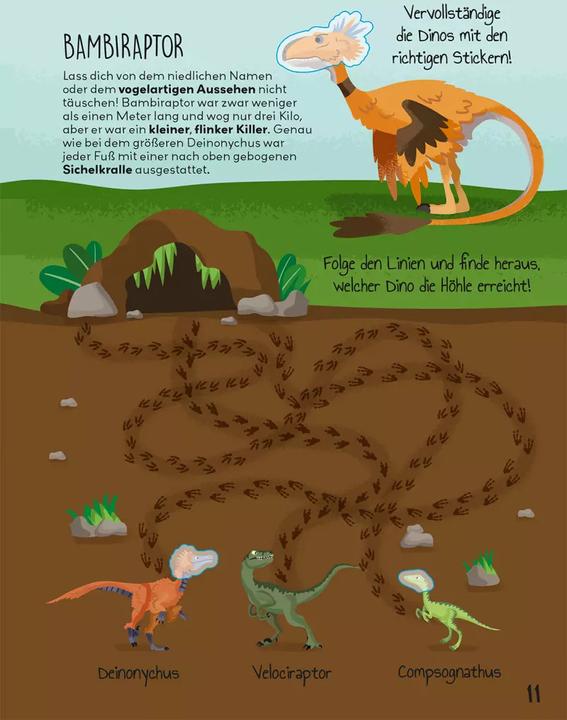 Image du produit Panini Dinosaurier Glow-in-the-Dark-Sticker - Entdecke die Dinosau (Allemand, Panini, Claudia Weber, 2023)