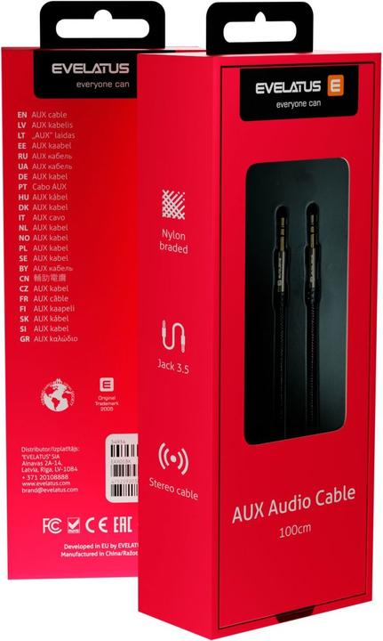 Produktbild Evelatus AUX Stereo Cable EAX01 (1 m)