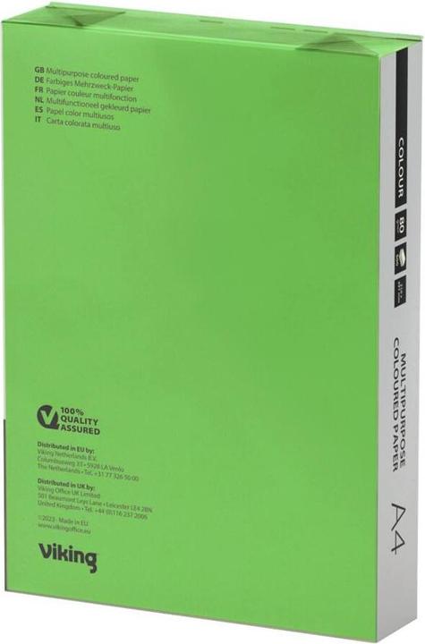 Image du produit Office Depot Papier à copier Contrast A4 Vert intense (A4, 500 feuilles, 80 g/m²)