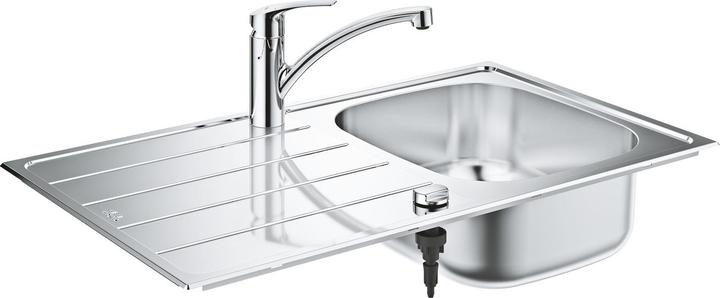 Produktbild Grohe Einbauspülen-Set K500 mit Küchenarmatur edelstahl (Einbauspüle)