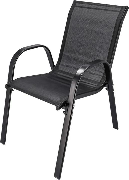 Image du produit Extralink Schwarzwald Klassisches Gartenmöbelset Textilen Zwei Stühle + Tisch Schwarz L-0750