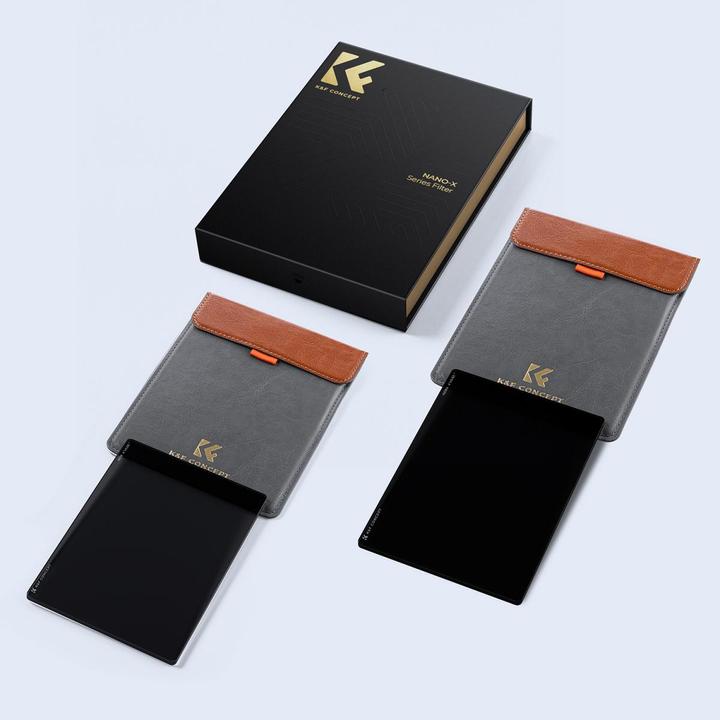 Produktbild K&F Concept Square Film with Matte Box, 4X5.65 in, Thickness 4.0mm, ND8+ND64, Green Coated (NANO-X series) (4 mm, ND- / Graufilter, 4 mm)