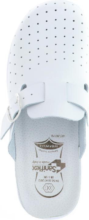 Produktbild Saniflex Herren Clogs Arzt Praxis Arbeitsschuhe EN ISO 20347:2012 OB-E-SRC weiss (45)