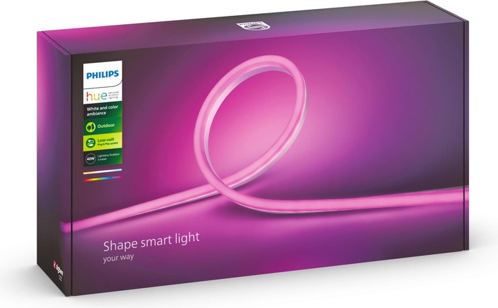 Image du produit Philips Hue Outdoor Lightstrip 5m fiche DE (Multicolore, 500 cm, Extérieur)