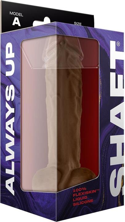 Actual product image Shaft Model A Straight Flexiskin Double Layered Realistic Extremely Soft Dildo with Balls Sex Toys L