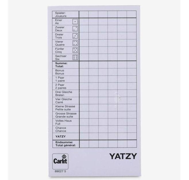 Actual product image Carlit 3 Yatzy blocks (German)