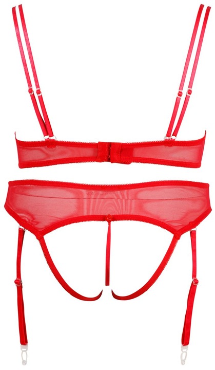 Actual product image Cottelli Collection Bra set Strip red (S)