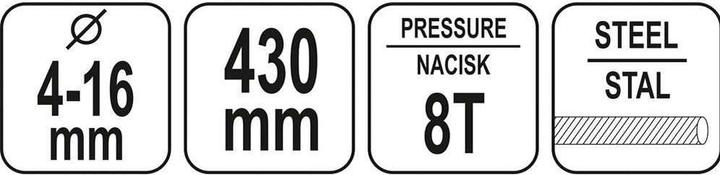 Productafbeelding Yato Hydraulische Frees 416mm (430 mm)