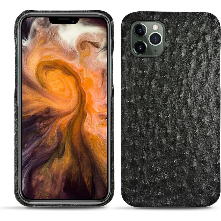 Noreve Lederschutzhülle (Apple iPhone 11 Pro Max), Smartphone Hülle, Schwarz