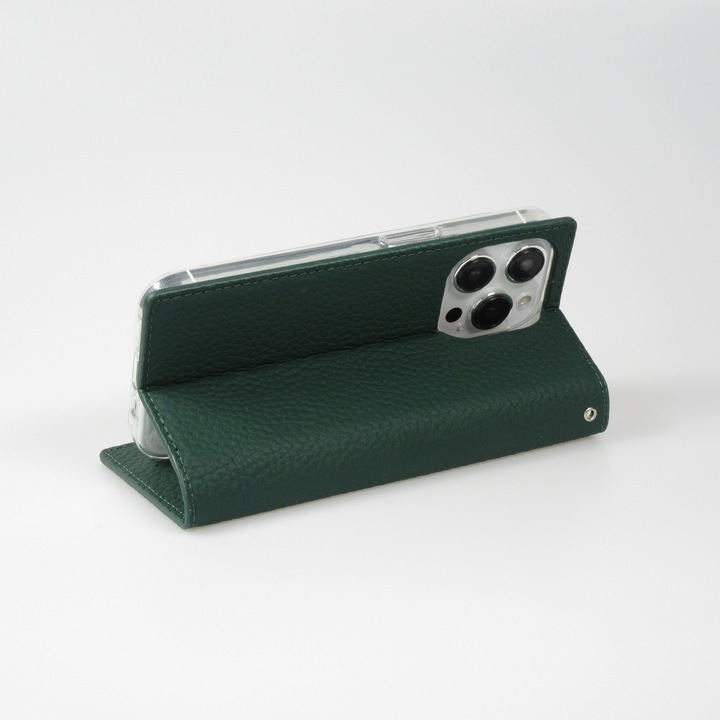 Produktbild PhoneLook Hülle Flip 3D echtes genarbtes Rindsleder (Apple iPhone 15 Pro Max)