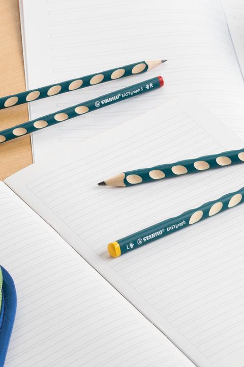 Produktbild STABILO Schulset EASYgraph, fr Rechtsh„nder, blau (HB, 1x)