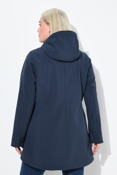 Produktbild Ulla Popken HYPRAR Softshelljacke, wasserabweisend, Knebelknöpfe (54)