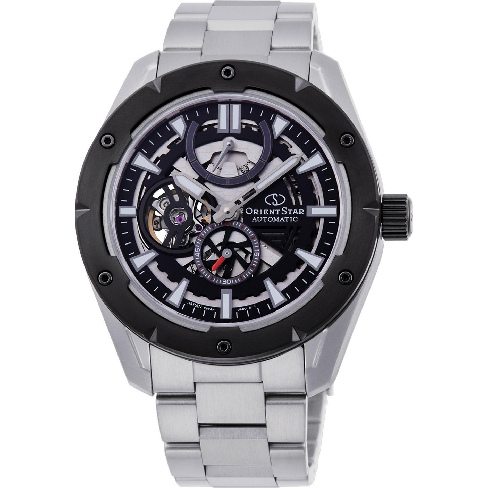 Orient Star, Armbanduhr, Avantgarde Skeleton Automatic RE-AV0A01B00B Herrenuhr, Grau, (Skeleton-Uhr, Gangreserveanzeige,...
