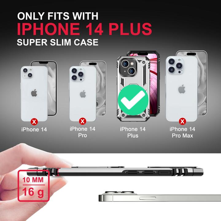 Image du produit Nalia Étui antichoc Military-Style Ring (Apple iPhone 14 Plus)