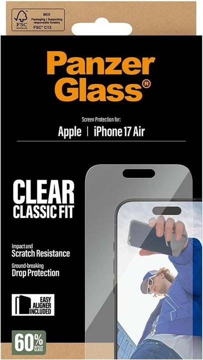 Actual product image PanzerGlass Classic Fit (1 pcs., Apple iPhone Air)