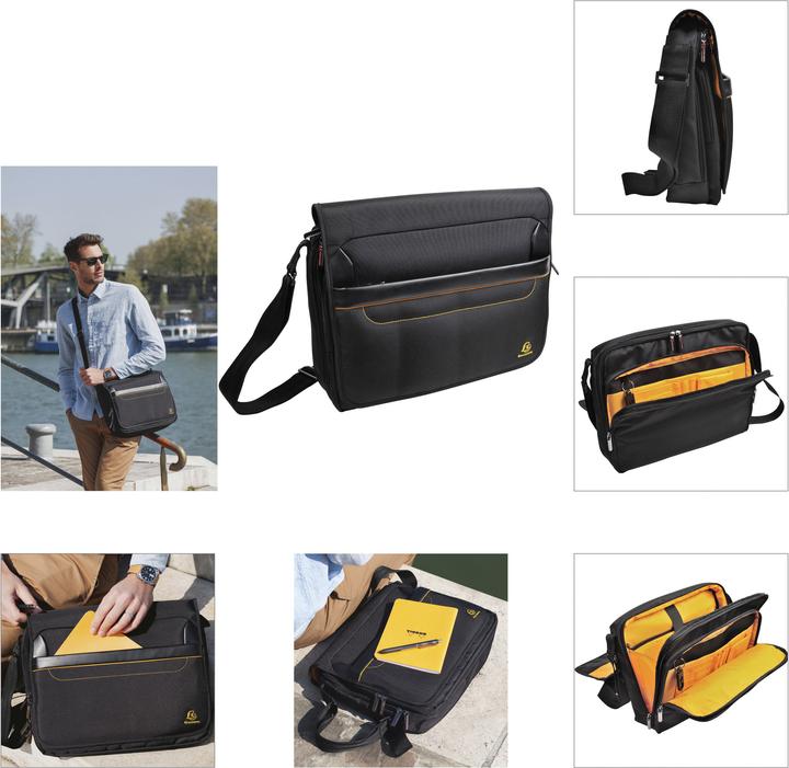 Image du produit Exacompta Sac messenger ordinateur Exactive (14) - Noir (14", Universel)