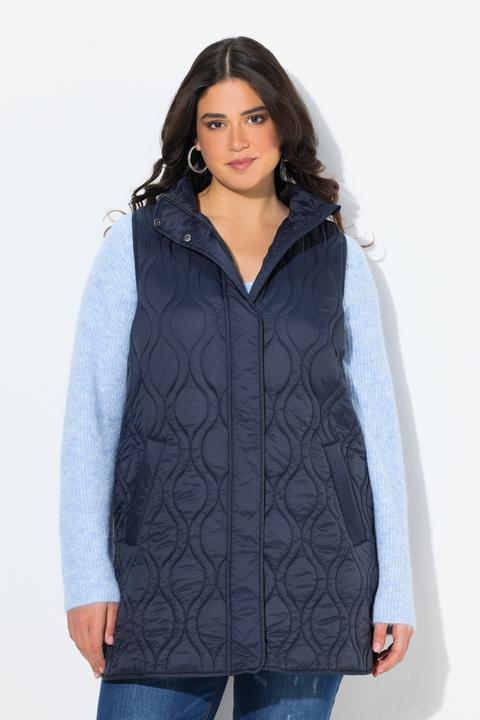 Produktbild Ulla Popken HYPRAR Steppweste, A-Linie, 2-Wege-Zipper, recycelt (46, 48)