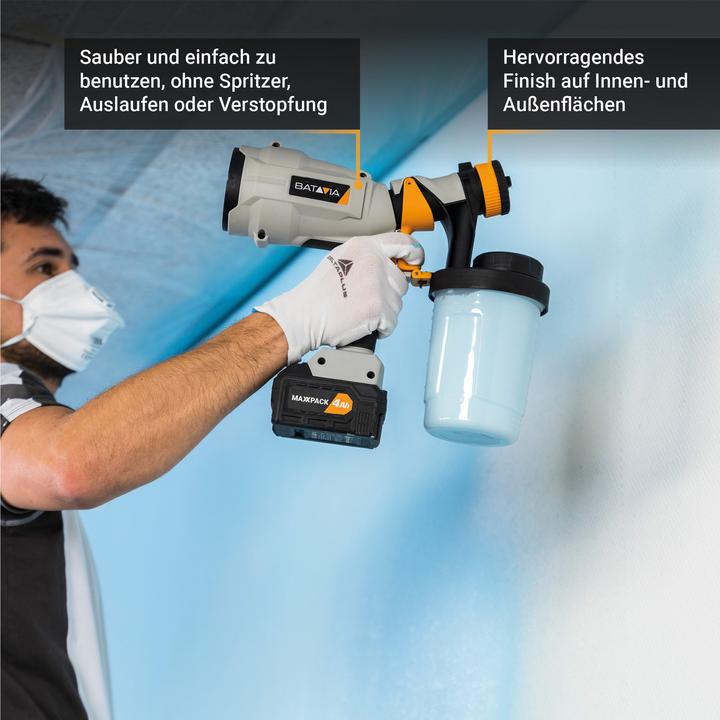 Actual product image Batavia 18V cordless paint sprayer (without battery and charger)