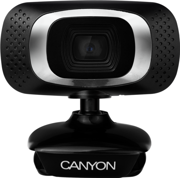Actual product image Canyon CNE-CWC3N Webcam 2 MP 1980 x 1080 Pixel USB 2.0 Black (2.10 Mpx)