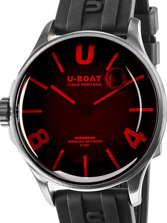 Produktbild U-Boat 9305 Darkmoon SS Red Glass Herrenuhr 40mm 5ATM (Analoguhr, 40 mm)