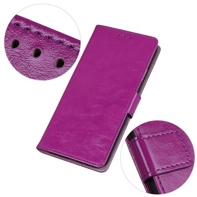 Actual product image MU Classic Crazy Horse Leather Bookcover Series (Huawei P40 Lite E)