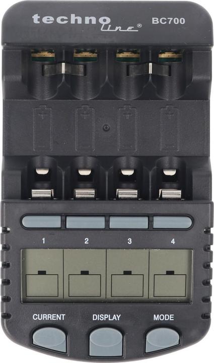Produktbild AccuCell Schnell-Ladegerät mit Entladefunktion und LCD-Display (1 Stk., AAA, AA, 3000 mAh, Ladegerät ohne Akku)