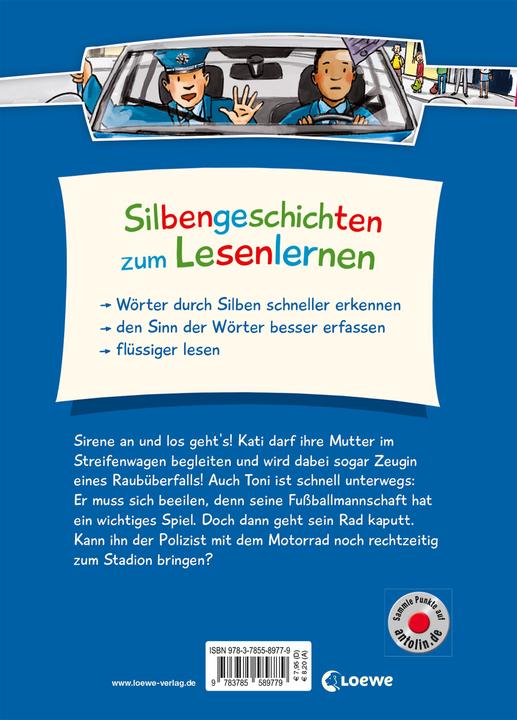 Produktbild Silbengeschichten zum Lesenlernen - Polizeigeschichten (Deutsch, Alexandra Fischer-Hunold, Katharina Wieker, 2018)