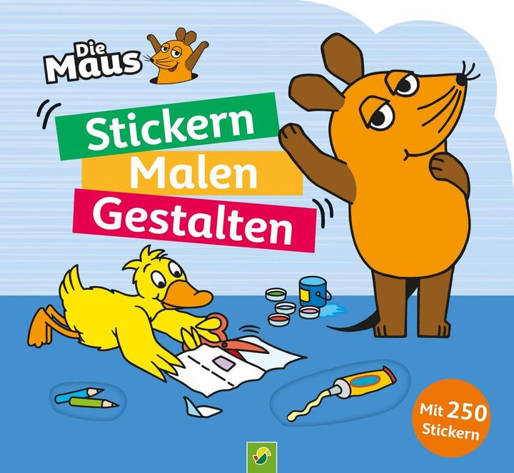 Produktbild Die Maus - Stickern Malen Gestalten