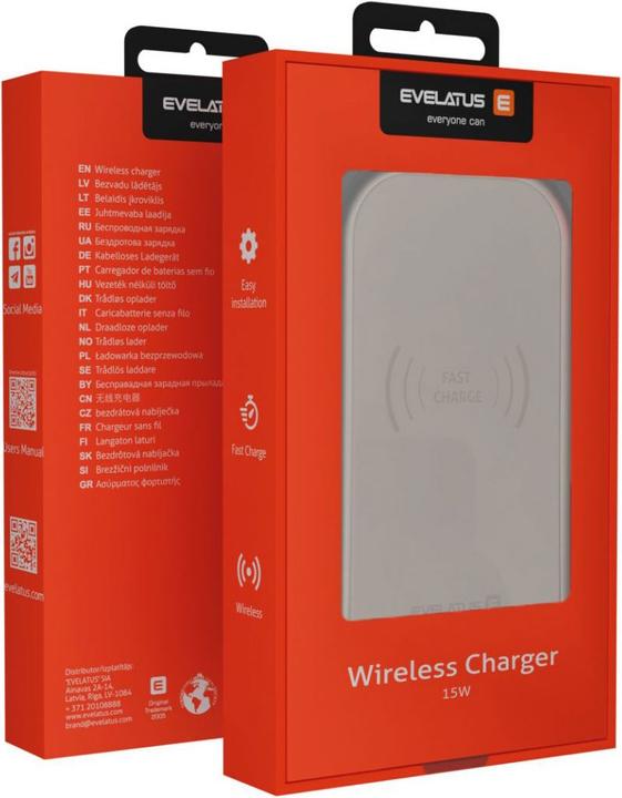 Immagine prodotto Evelatus Caricatore da tavolo wireless EWD01 (15 W)