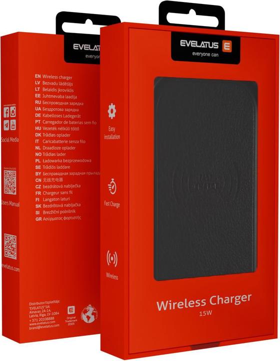 Immagine prodotto Evelatus Caricatore da tavolo wireless EWD01 (15 W)